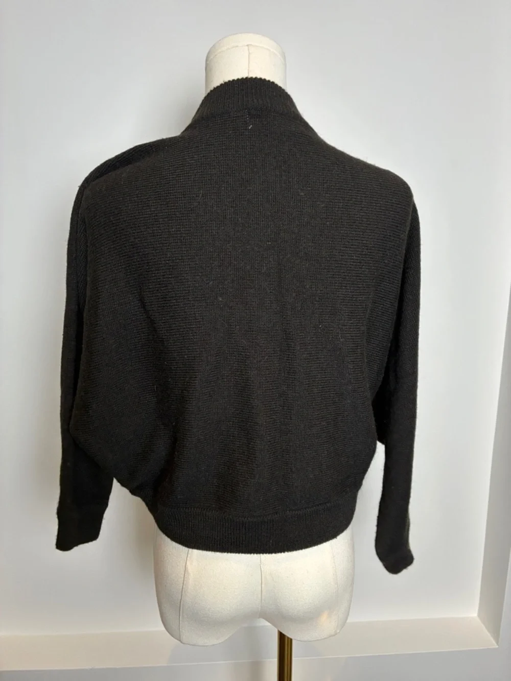 Michael Kors Black Cropped Open-Front Shrug bolero - Picture 4 of 5